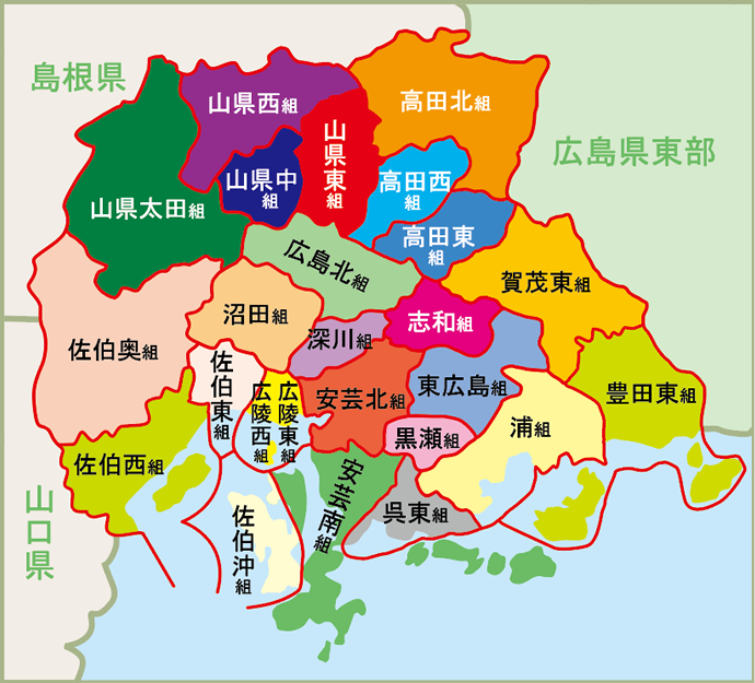 安芸教区寺院マップ